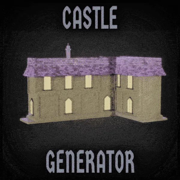 Castle Generator, a procedural Blender tool