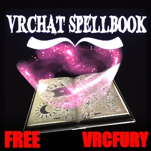 Spellbook prop with glowing pages